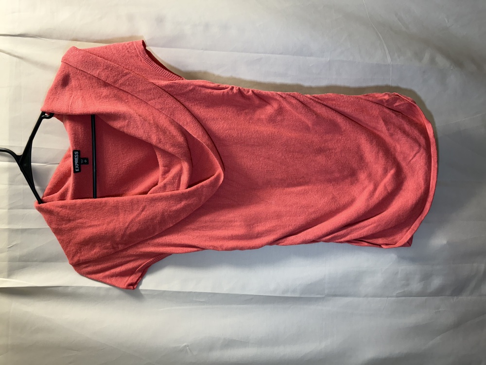 Express Small Short Sleeve Cowl Neck Sweater